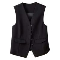 Chaqueta, ropa de abrigo para mujer, blusas elegantes, novedad de primavera, chaleco sin mangas de color sólido vintage, abrigo, chaqueta corta Tre - details 16