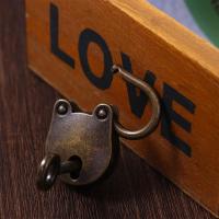 Maleta bonita Vintage, Mini caja de joyería de viaje decorativa con forma de oso de boda, cerradura de cabeza de oso, candado Archaize, Hardware - details 11