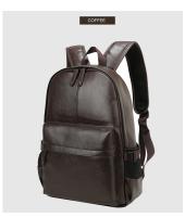 Mochila escolar para hombre, bolsa de viaje impermeable, de cuero, a la moda - details 13