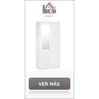 Armario Ropero con Ruedas Armario para Ropa con Barra Estantes Abiertos Organizador para Colgar Ropa de Dormitorio 80x40x128 cm Negro - details 8