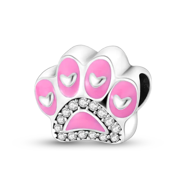 Pulsera de plata Original DIY con perlas mágicas de cereza rosa, joyería de 3MM para mujer, regalo de cumpleaños, piedra principal natural - 1