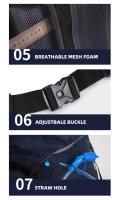 Bolsa de montañismo Mochila de escalada para acampar con cubierta para la lluvia, gran capacidad, deportes al aire libre, senderismo, montañismo, paquete de hidratación - details 13