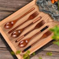 Juego de Cubiertos de Arroz de Madera Natural Cuchillo, Cucharador, Sopa de Arroz - details 9