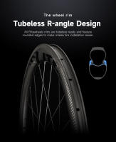 ELITEWHEELS-ruedas de carbono SLT Road, sin cámara juego de ruedas, Aero 3K, freno de sarga, rodamiento de cerámica, pilar de cubo, 1423 radios, Clincher - details 3