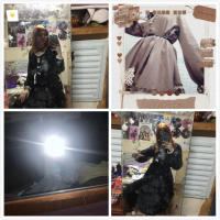 Lencería Lolita para mujer estilo Haruku japonés con volantes y mangas largas vestido de muñeca informal con cintura imperio talla - details 0