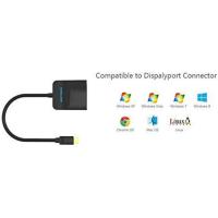 Cable adaptador hembra DisplayPort de 0,15 metros, Mini DP a HDMI A hembra, color negro - Vention - details 2