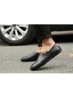 Zapatos de verano para hombre de piel auténtica, talla grande, estilo británico, informales, con agujeros y transpirables de piel de vaca. - details 0