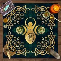Decoración de brujería y astrología del Tarot del Árbol de la vida, papel tapiz de altar de adivinación de arte mágico de cartas de oráculo, 1 pieza - details 4