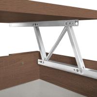 Mesa de Centro para Café/Té, Elevable, Mesita de Salón o Comedor, Color Wengue, Medidas: 90 cm (Ancho) x 50 cm (Fondo) x 46/57 cm (Alto) - details 34