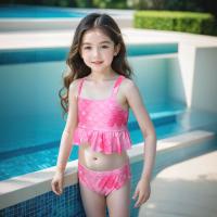 Conjunto de Traje de Baño de Sirena Cola de Pez para Niños Three Pieces de Primavera Caliente Bikini - details 3