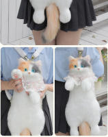 Mochila de gato de tres flores, mochila de simulación, muñeco de peluche, muñeca linda, juguete, regalo de cumpleaños - details 10