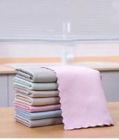 Toalla de limpieza de cocina, trapos de limpieza antigrasa, paño de limpieza de escamas de pescado absorbible, paño de limpieza de platos y ventanas de vidrio, 5 uds. - details 5