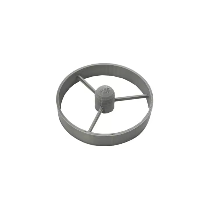 Anillo de alimentación de peces flotante redondo, alimentador de alimentos para acuario de plástico gris, alimentador de peces para estanque duradero, patio de jardín al aire libre, 3 uds. - 1
