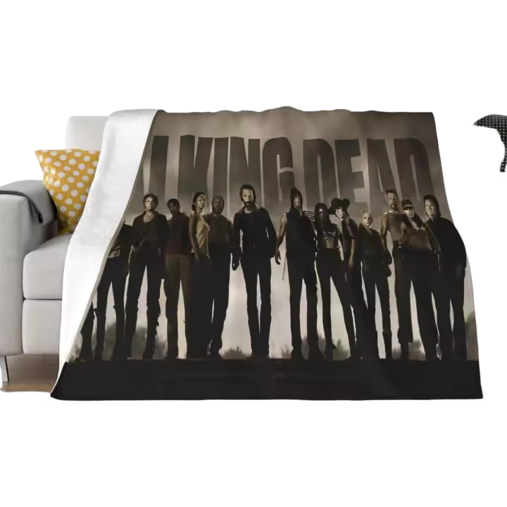 Manta de The Walking Horror Drama Dead Throw para sofá, dormitorio, mantas suaves para aire acondicionado, todas las estaciones - 1