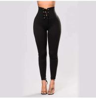 Body elástico de yoga negro de cintura alta para mujer, correa de cintura cerrada, protección de piernas, moda de gimnasio, leggings realzados de cadera - details 4