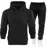 Conjunto de pantalones de chándal de color sólido de la marca Tide, ropa para correr, Sudadera con capucha, - details 4