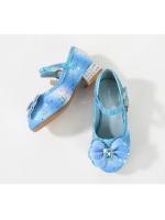 Zapatos de tacón alto para niños, calzado versátil de cuero con lentejuelas, Arco Iris, lazo, Princesa, fiesta, boda, primavera y otoño - details 6