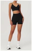 Pantalones de Yoga sin Costuras de Cintura Alta Secado Rápido para Verano - details 36