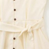 Vestido Suelto Casual con Cuello en V Moda de Verano para Mujeres de Poliéster - details 5