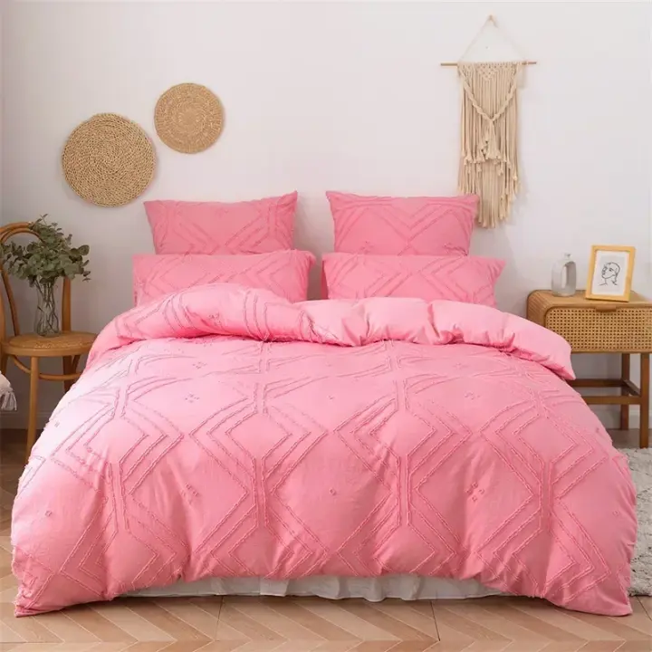 Juego de ropa de cama de flores Queen, funda de edredón y fundas de almohada, individual, doble, individual, tamaño King - 1