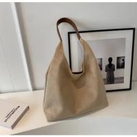 Bolso de hombro de gamuza de gran capacidad para mujer, bolso de viaje informal Simple, bolsos Retro, Otoño e Invierno - details 38