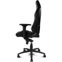 DR275 - Silla Gaming Profesional, Material Tela con Acabado de Terciopelo, reposabrazos Ajustables 4D, pistón Clase 4, giratoria, Mecanismo Rana, Color Negro - details 4