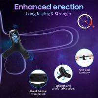 Anillo vibrador Leten para hombres, anillos vibratorios de silicona, vibrador para hombres, retardante de eyaculación, erección más fuerte, Juguetes sexuales para adultos - details 1
