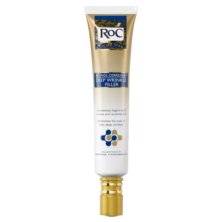 Hot RoC Retinol Correxion Relleno facial para arrugas profundas, tratamiento antienvejecimiento con ácido hialurónico y retinol, no comedogénico, 1 fl. - 1