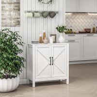 Aparador Moderno para Sala Mueble Ajustable con Estante Antivuelco Blanco 80x35x85 cm - details 7