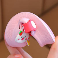 Sandalias para niñas, bebés de conejo antideslizantes con suelas suaves para uso interior de verano, zapatillas frescas de suela blanda para niños - details 20
