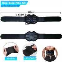 EMS estimulador muscular, tóner Abdominal, cinturón tonificador portátil para Fitness en casa, masajeador adelgazante corporal para masaje de Abdomen, recarga USB - details 0