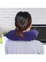 Almohada de viaje inflable portátil en forma de U, cojín de aire ajustable para el cuello, ideal para avión y viaje - details 3