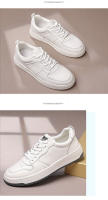 Nuevos zapatos casuales de piel de vaca de primera capa zapatos de los hombres de alta gama zapatos blancos de cuero zapatos versátiles de la junta de los hombres zapatos de moda de los hombres - details 11