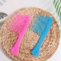 Peine de dientes anchos grandes para peluquería, peine alisador antiestático, cepillo de estilismo para teñir, herramienta de estilismo, peine de cabeza de aceite portátil - details 12