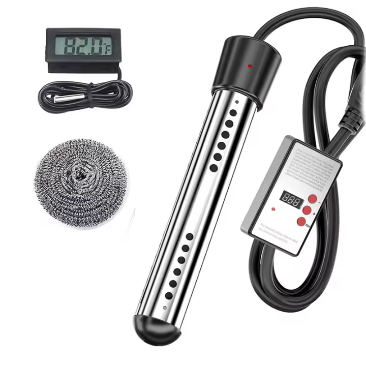 Calentador de inmersión de 2500W, temporizador automático, seguro, perfecto para viajes en casa, enchufe europeo - 1