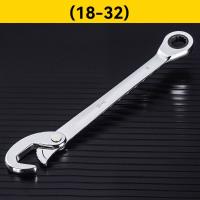 Llave de trinquete multifunción de 72 dientes, llave de extremo abierto de doble cabeza para ahorro de trabajo, herramientas de reparación de gran apertura de acero para el hogar - details 1