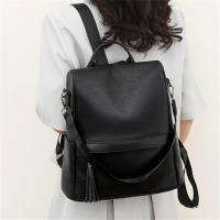 Mochila antirrobo de cuero para mujer, morral de viaje de alta calidad, Color sólido, A la moda, para adolescentes, 2024 - details 15