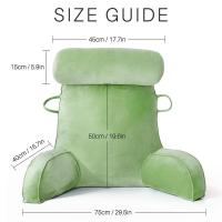Almohada de apoyo para el cuerpo con forma de triángulo para la cabeza de la cama - details 1