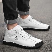 Zapatos Casuales de Cuero Hechos a Mano para Hombre 2024 Zapatillas Deportivas Transpirables para Exteriores - details 27