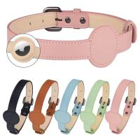 Para Apple Airtag rastreador protector impermeable mascota perro Anti-pérdida posicionamiento silicona PU Collar Anti-pérdida mascota gato perro Collar - details 2
