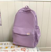 Mochila Impermeable de Nylon para Mujer Bolsa de Viaje Femenina Mochila Escolar para Niñas Adolescentes Bolsa de Libros de Color Sólido - details 36