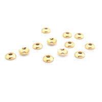 20 piezas 3MM 4MM 6MM 8MM 10MM 12MM 18K Color oro latón cuentas brillantes tapas suministros de joyería de alta calidad accesorios - details 31