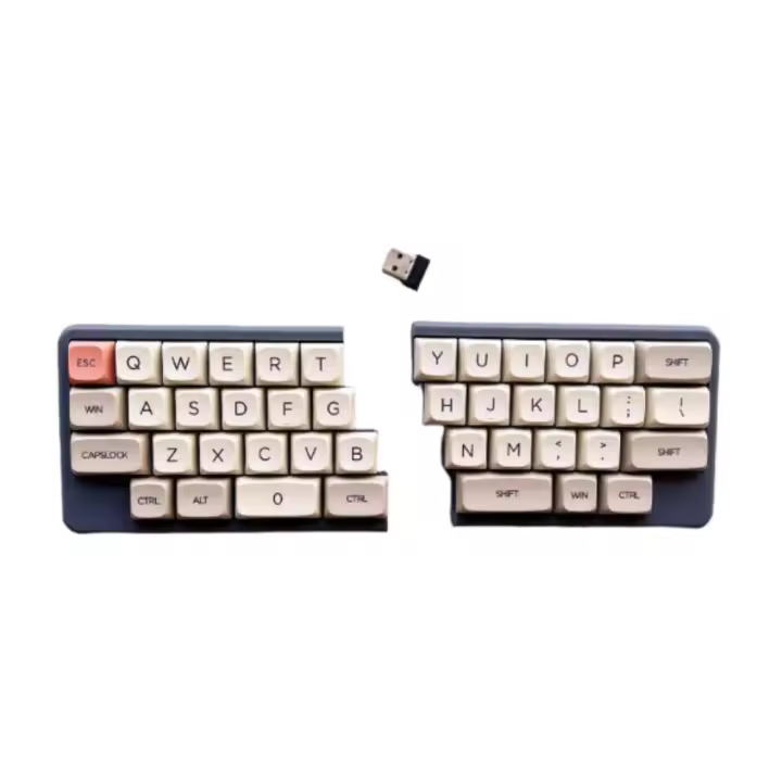 Teclado dividido 40% personalizado inalámbrico 2.4G Kit de dongle de teclado mecánico dividido de modo único Hot Swap VIAL DIY Mini accesorios de teclado de juegos ergonómico - 1