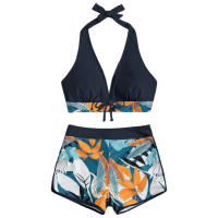 Conjunto de Bikini para mujer, traje de baño dividido, pantalones cortos, corbata, estilo brasileño, talla S a XL - details 7