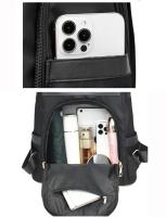 Mochila antirrobo de tela Oxford impermeable para mujer, bolso de hombro escolar de nailon ligero para viaje, a la moda - details 2