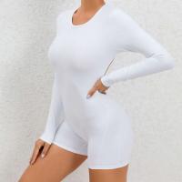 Mono de Yoga sin Espalda 2024 Traje de Gimnasio para Mujeres de Manga Larga Ropa Deportiva de Moda - details 19