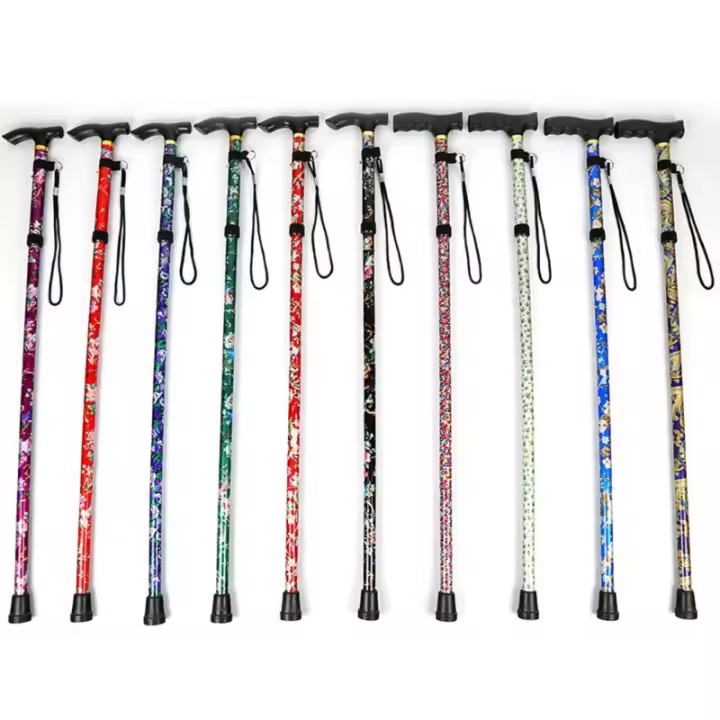 Bastones telescópicos plegables para caminar, bastones para correr, senderismo, Trekking, ancianos, novedad - 1