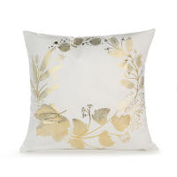 Funda de Cojín Dorada 45x45cm Cubierta Decorativa de Moda para Hogar Diseño Geométrico Blanco y Negro de Sofá - details 16