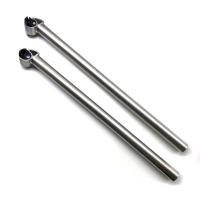Tija de sillín inclinada hacia adelante, tija de sillín de titanio para tubo de asiento de bicicleta Brompton, 31,8mm - details 4