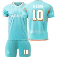 2024/2025 Camisetas de Fútbol para Niños Niños y Niñas Fútbol Juvenil Práctica de Conjuntos de Fútbol Entrenamiento Camisa Uniformes - Aqua - details 2